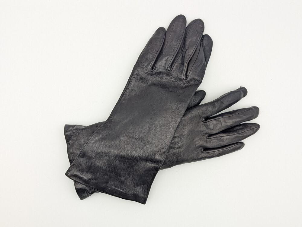 💜Fownes Vintage Dark Brown Leather Antron Lined Gloves 7.5